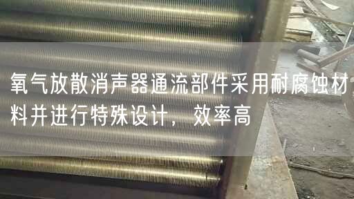 氧氣放散消聲器通流部件采用耐腐蝕材料并進行特殊設計，效率高